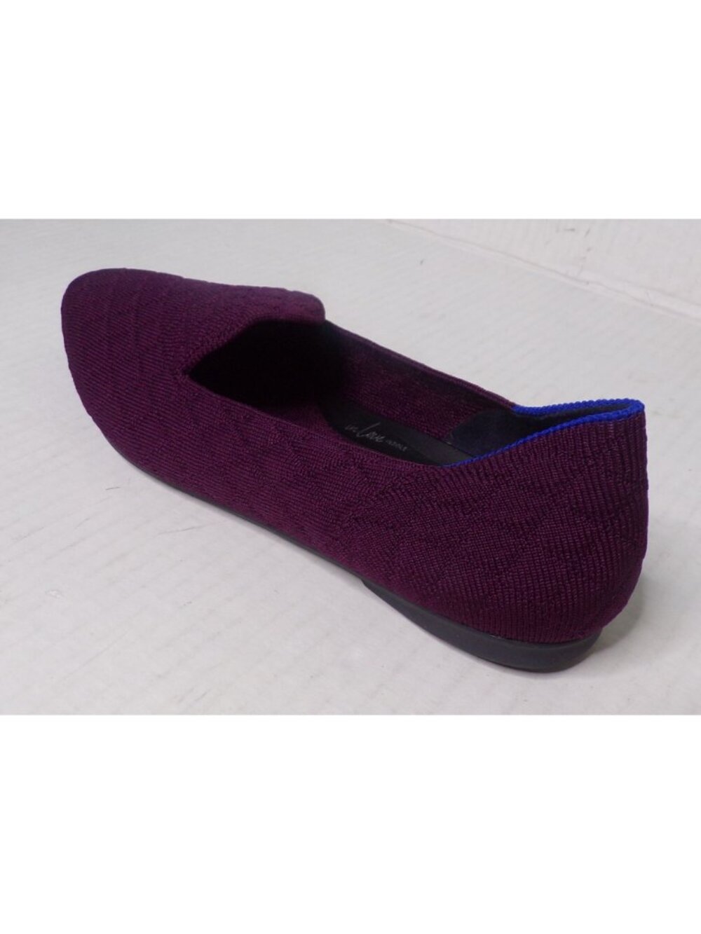 🆕ROTHY'S Almond Toe Quilted Loafer Shoe 10 Berry Burgundy Plum - Picture 8 of 9